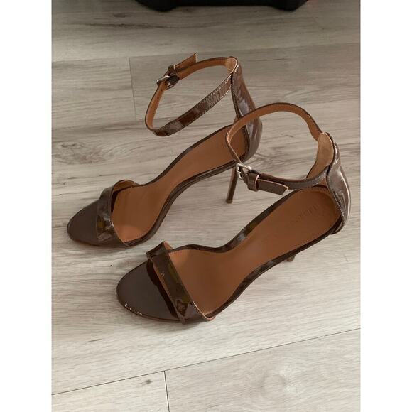 Rebecca Allen Patent Leather Sandal Heels Size 8 - Picture 2 of 4